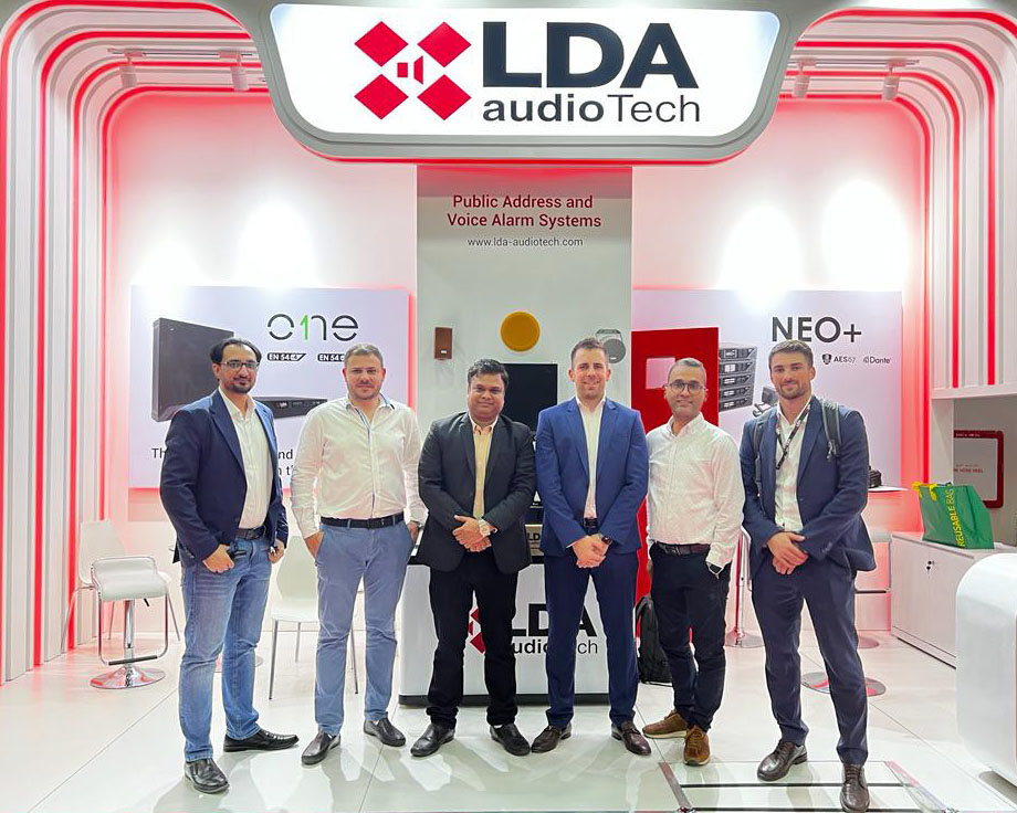 LDA Audio Tech stand at Intersec 2024