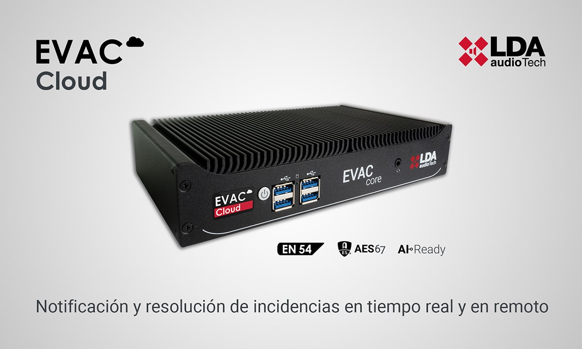 LDA EVAC Cloud - Plataforma remota EN 54