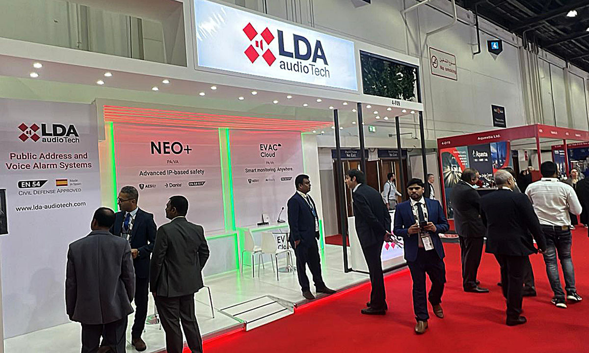 LDA Audio Tech stand at Intersec 2025