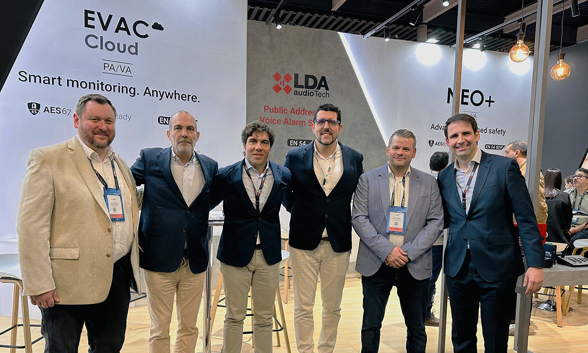 LDA Audio Tech stand at ISE 2025