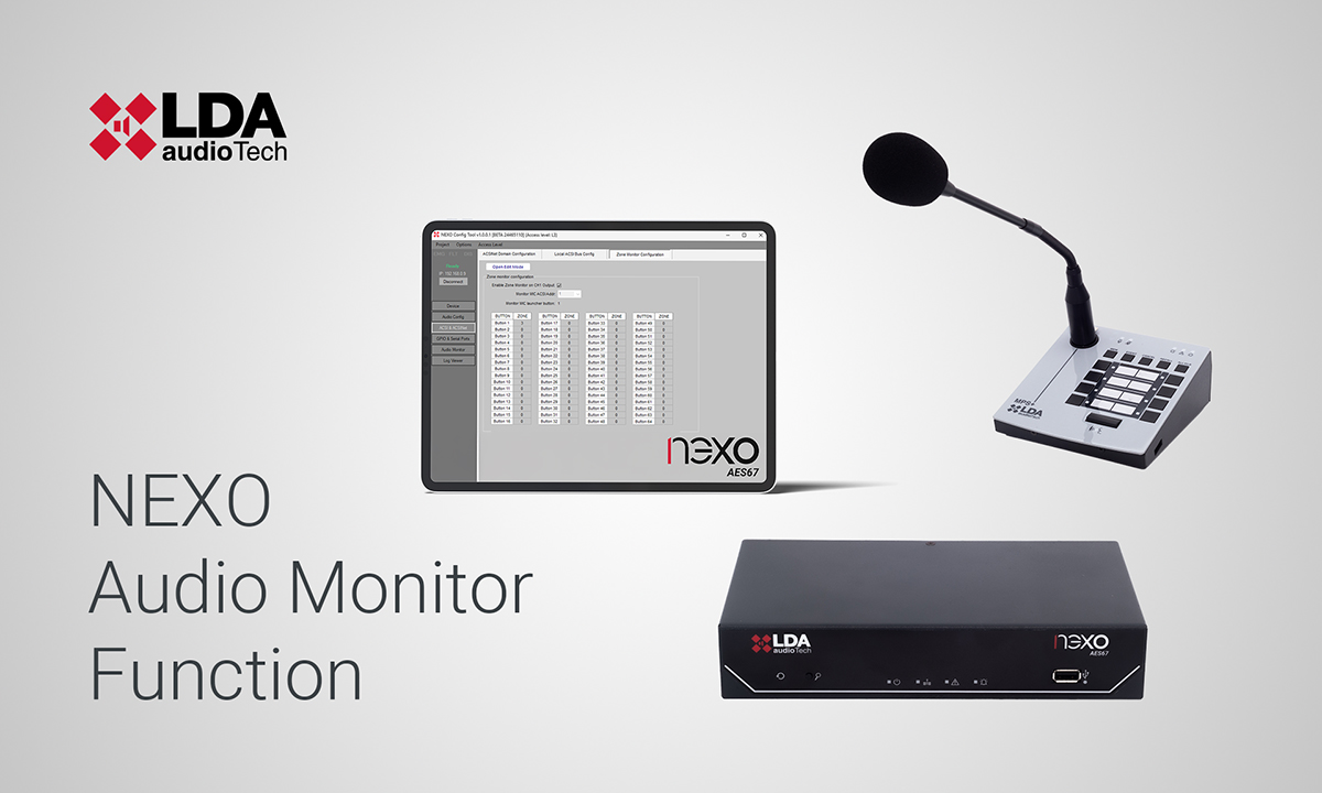 NEXO Audio Monitor Function