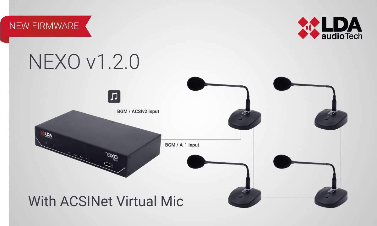 New firmware NEXO v1.2.0