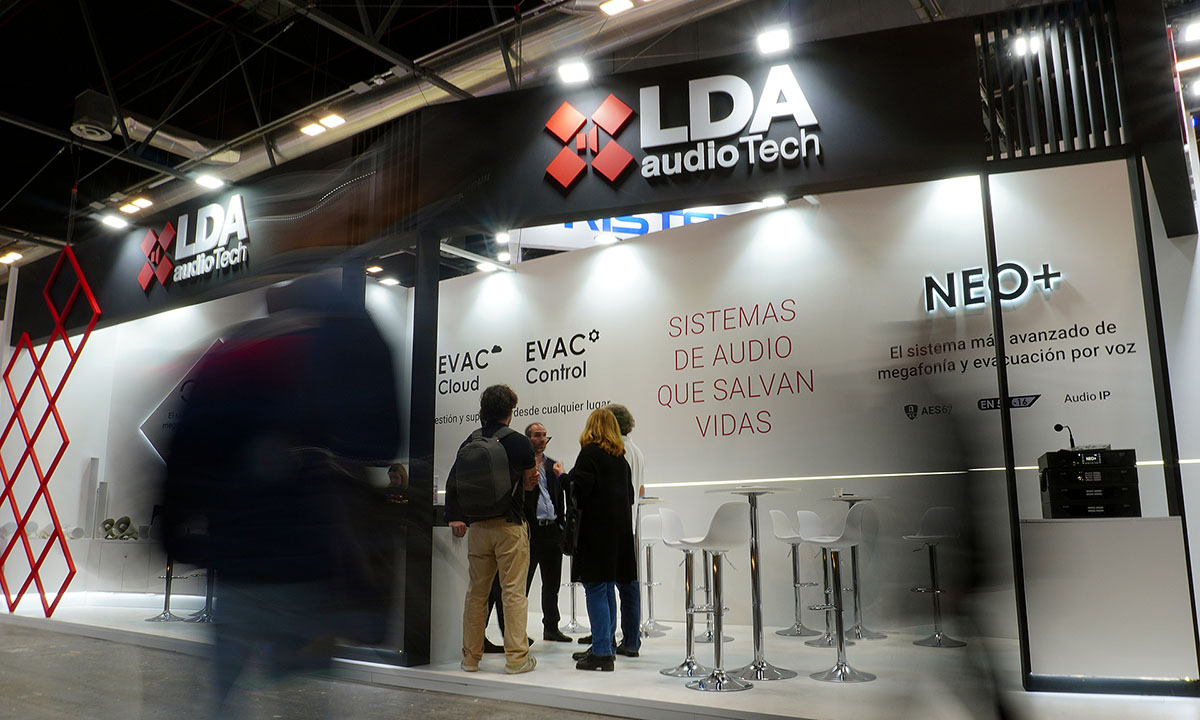 LDA Audio Tech stand at SICUR 2026