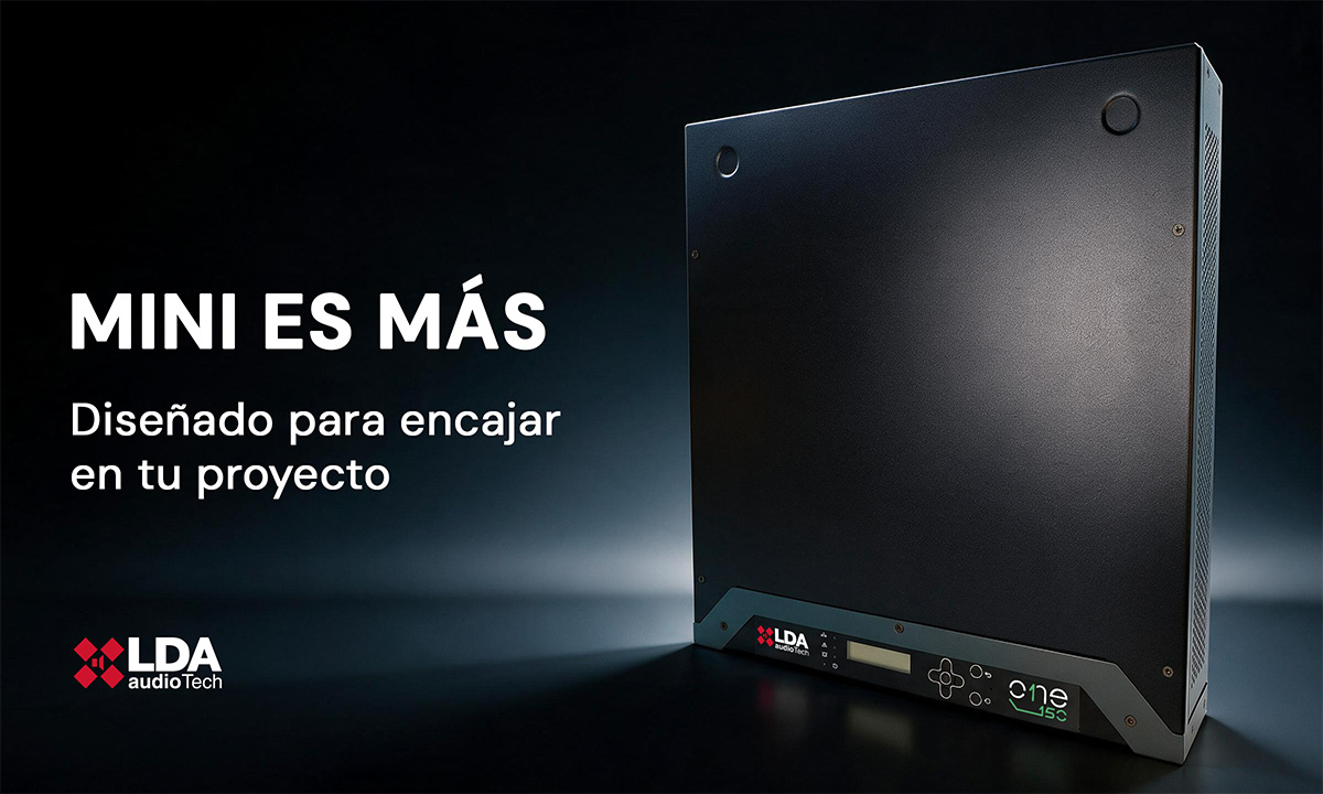 Unidad Mini ONE (LDA ONE-150) con el mensaje “Mini es más. Diseñado para encajar en tu proyecto”