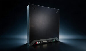 Wall-mounted LDA ONE-150 Mini ONE unit viewed from the front right